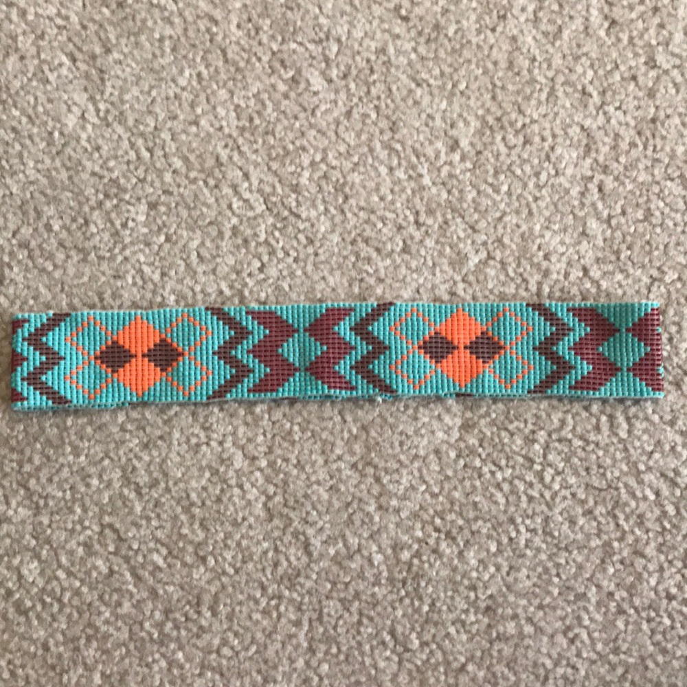 Beaded stretchy headband